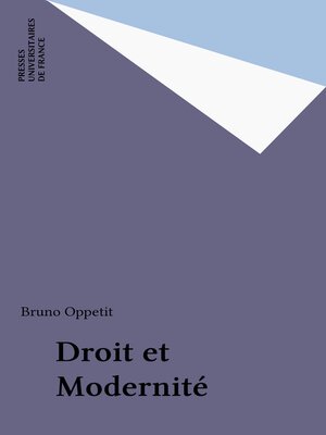 cover image of Droit et Modernité